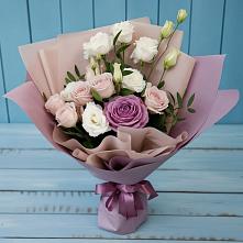 Букет цветов из:  Розы и Лизиантусы #REPLACE_PRED# Аксеново